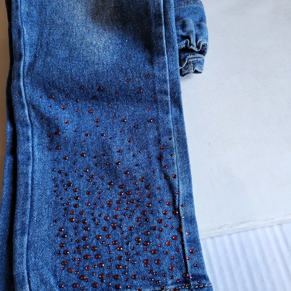 Girls sparkled jean pant - Picture 2 of 5